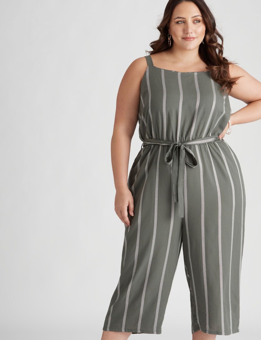 Dresses Beme | Beme Wide Leg Culotte Jumpsuit