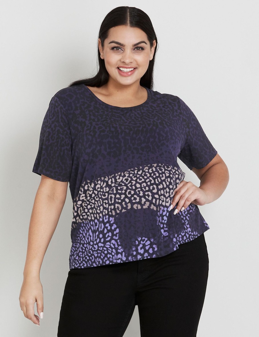 Tops Beme | Beme Short Sleeve Crushed Top