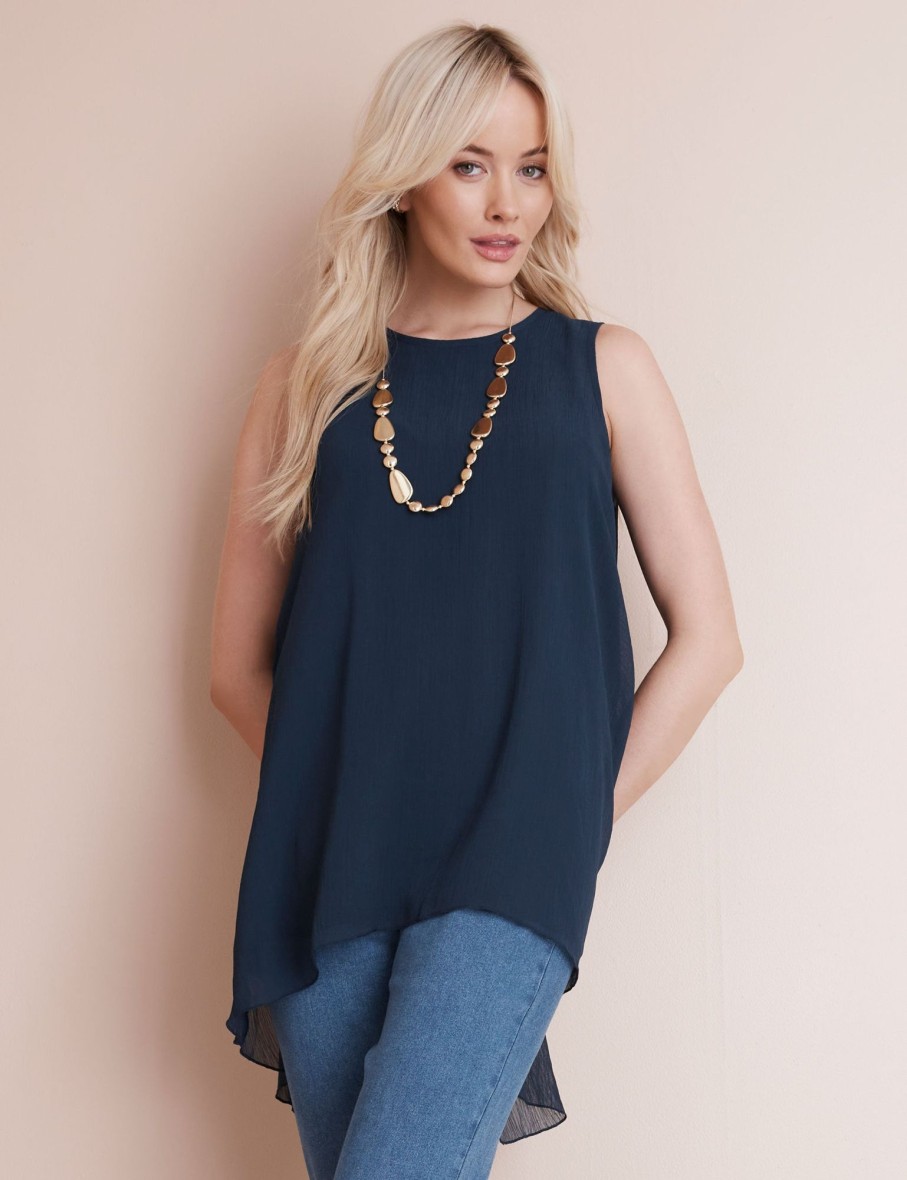 Tops NoniB | Sleeveless Double Layer Top