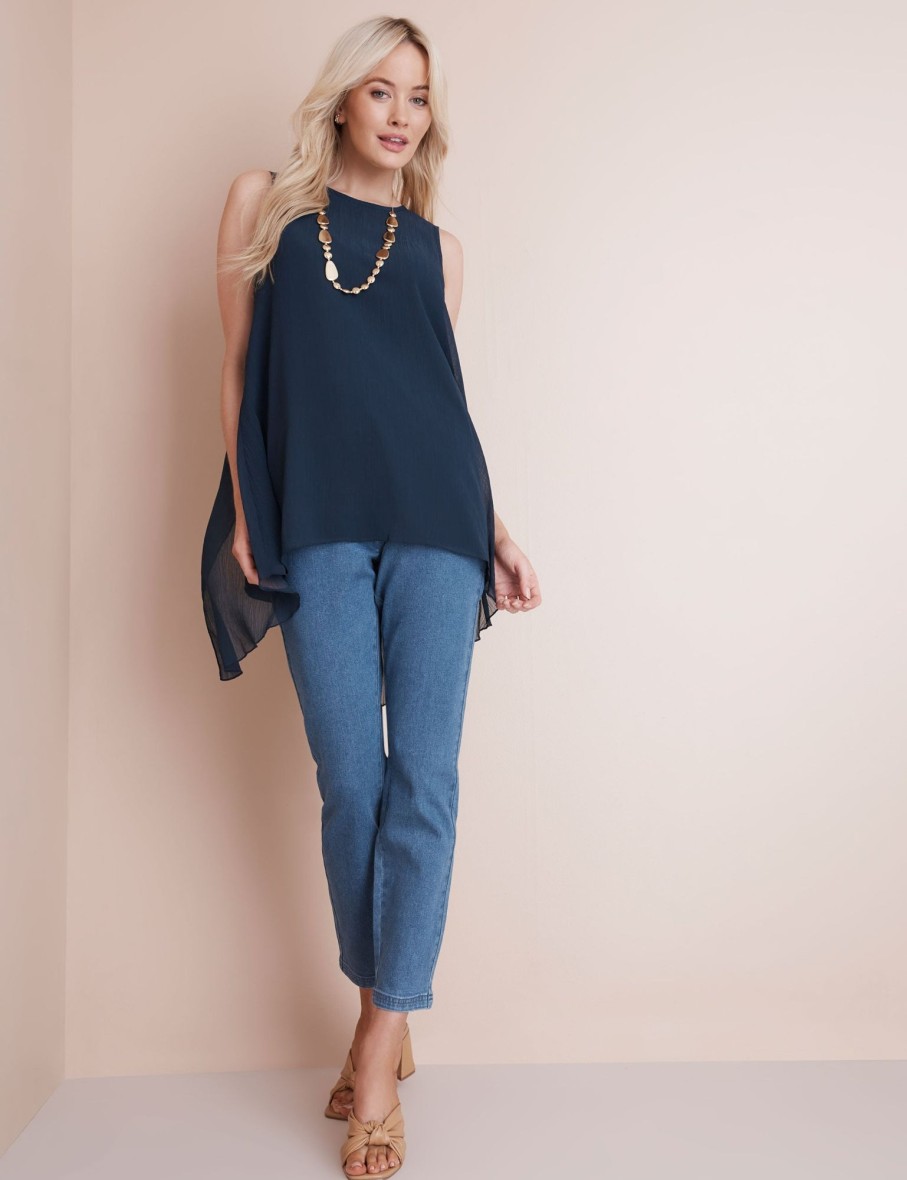 Tops NoniB | Sleeveless Double Layer Top