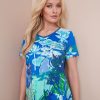 Tops NoniB | Noni B Scenic Print V-Neck T-Shirt