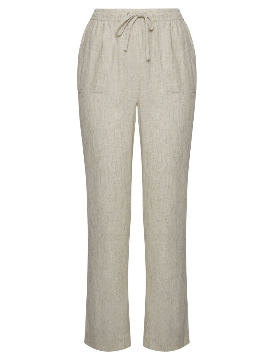 Bottoms WLane | W.Lane Full Length Linen Pants