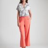 Bottoms WLane | W.Lane Crop Linen Pant