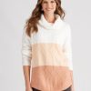 Knitwear WLane | W.Lane Colour Block Cowl Pullover