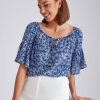 Tops NoniB | Frill Sleeve Hotfix Kaftan Top