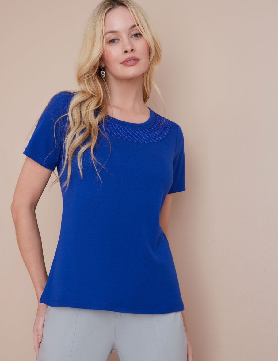 Tops NoniB | Noni B Cornelli Rib T-Shirt