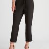 Bottoms LizJordan | Liz Jordan Tie Waist Tapered Pant