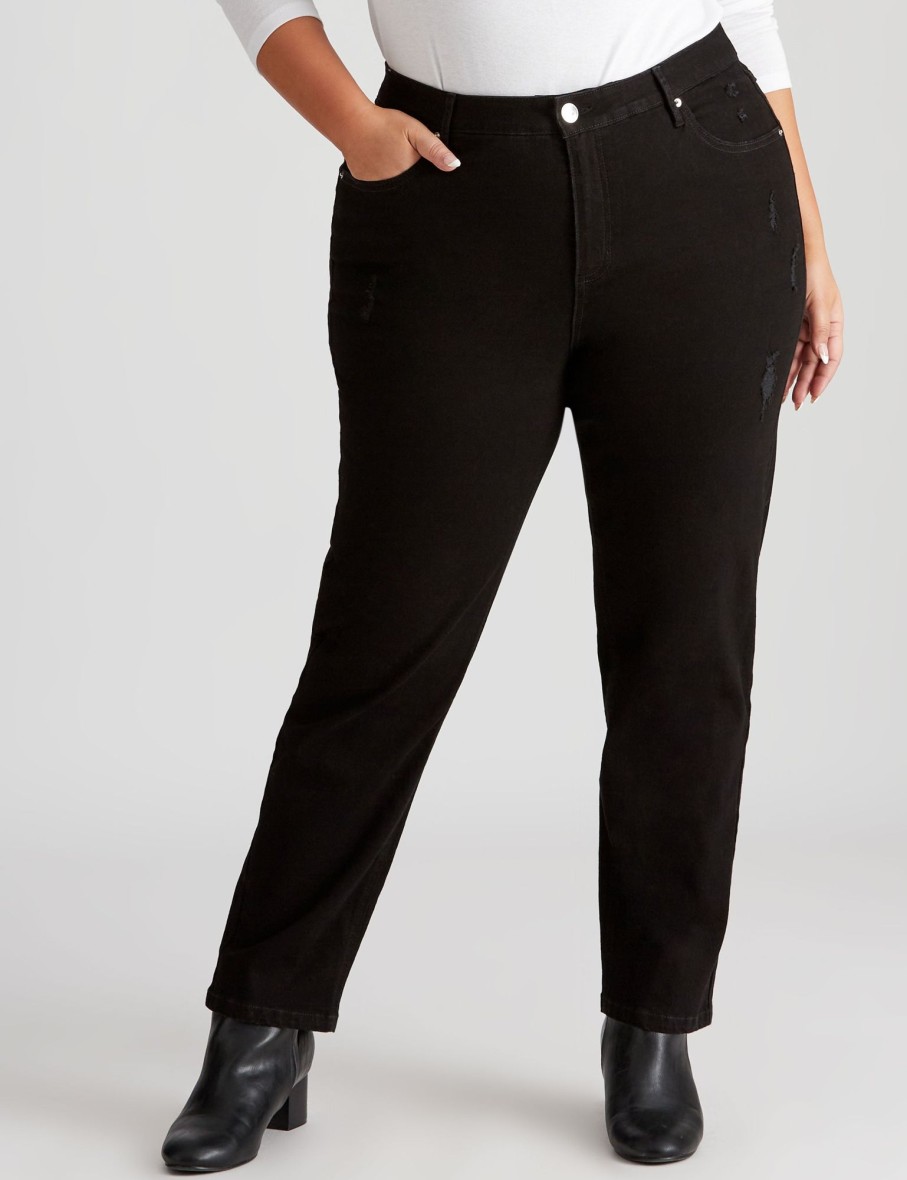 Bottoms Beme | Beme Girlfriend Fit High Rise Jean