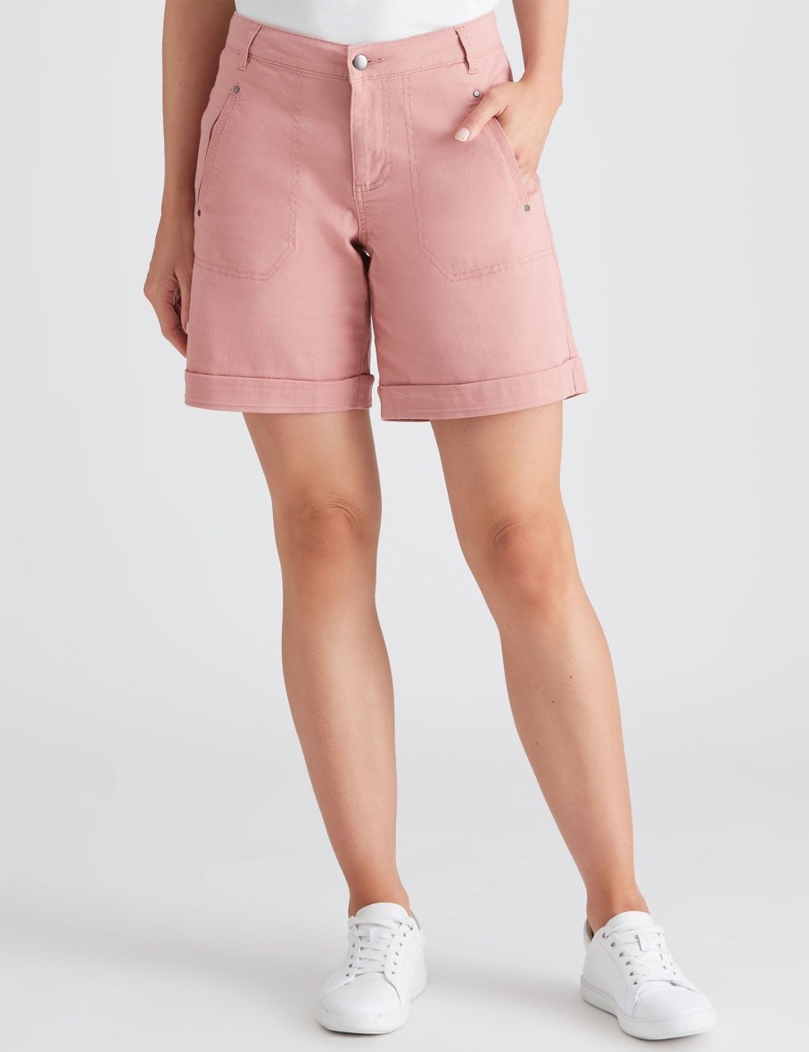 Bottoms Katies | Katies Cotton Blend Casual Shorts