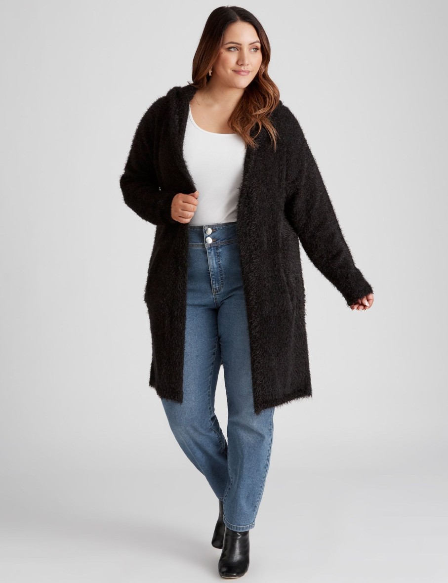 Knitwear Beme | Beme Fluffy Coatigan