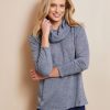 Knitwear WLane | W.Lane Cowl Neck Button Detail Jumper