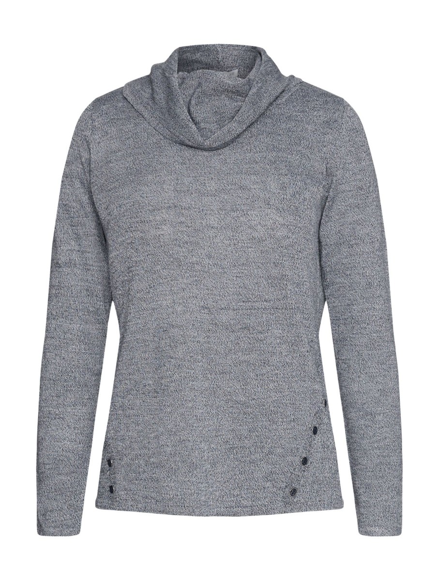 Knitwear WLane | W.Lane Cowl Neck Button Detail Jumper