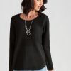 Knitwear Katies | Katies Cotton Round Neck Curved Hem Jumper