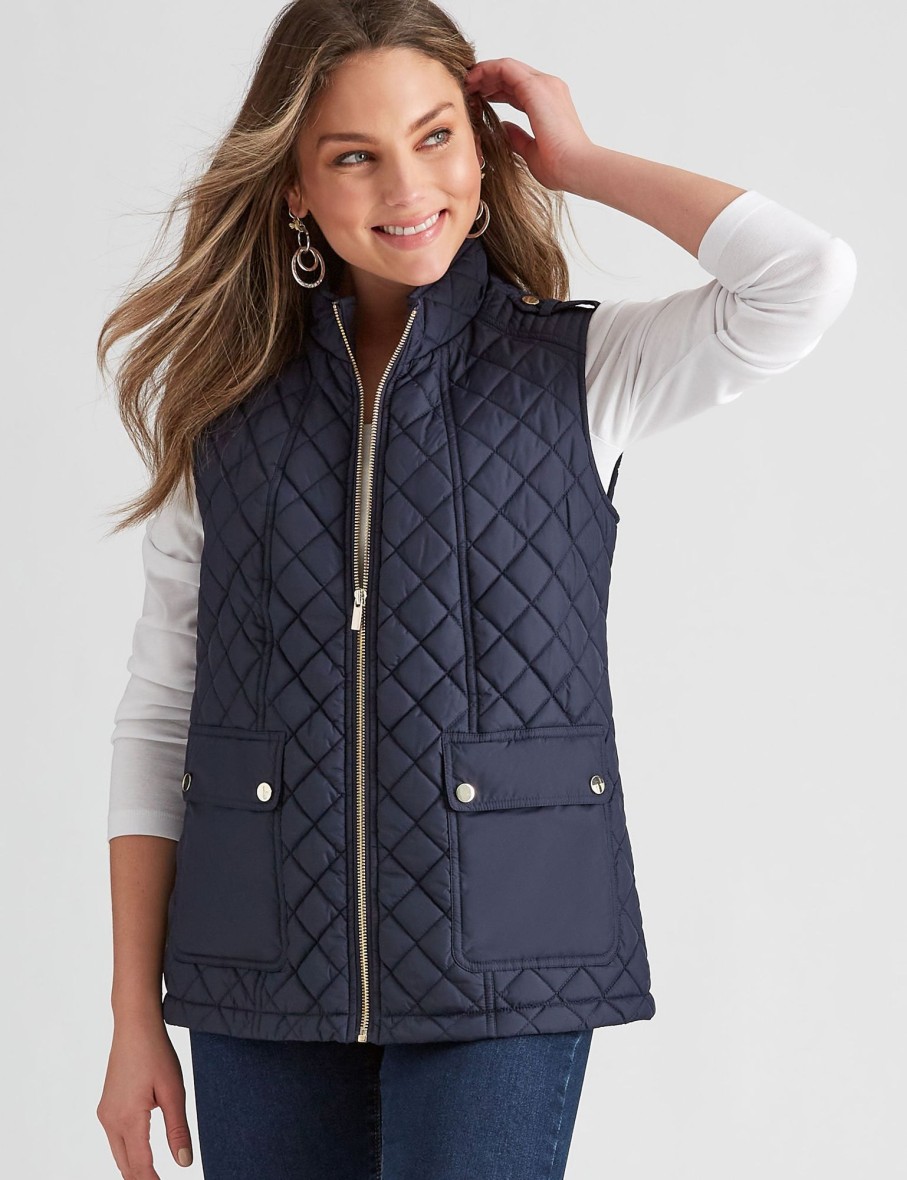 Outerwear Rockmans | Rockmans Utility Gilet Vest