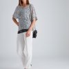 Tops NoniB | Noni B Sequin Hem Print Top