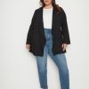 Outerwear Beme | Beme Long Sleeve Woven Waterfall Jacket