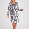 Sleepwear NoniB | Noni B L/S Abstract Florl Nightie