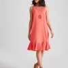 Dresses Katies | Katies Linen Blend Flounce Hem Dress