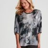 Tops NoniB | Noni B Glitter Print T-Shirt