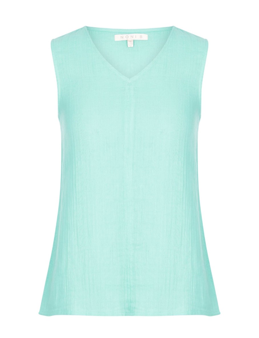 Tops NoniB | S/Less V Neck Textured Cami