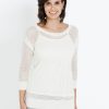 Knitwear LizJordan | Liz Jordan 3/4 Lurex Open Knit Jumper