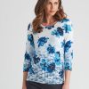 Knitwear WLane | W.Lane Floral Placement Printed Pullover Top