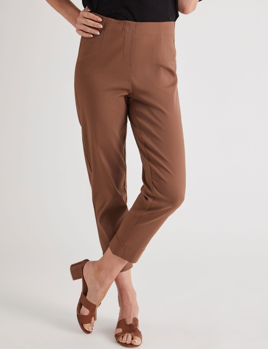 Bottoms Millers | Millers Ankle Length Side Split Hem Bengaline Pant