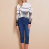 Bottoms WLane | W.Lane Stretch Crop Pull On Jeans