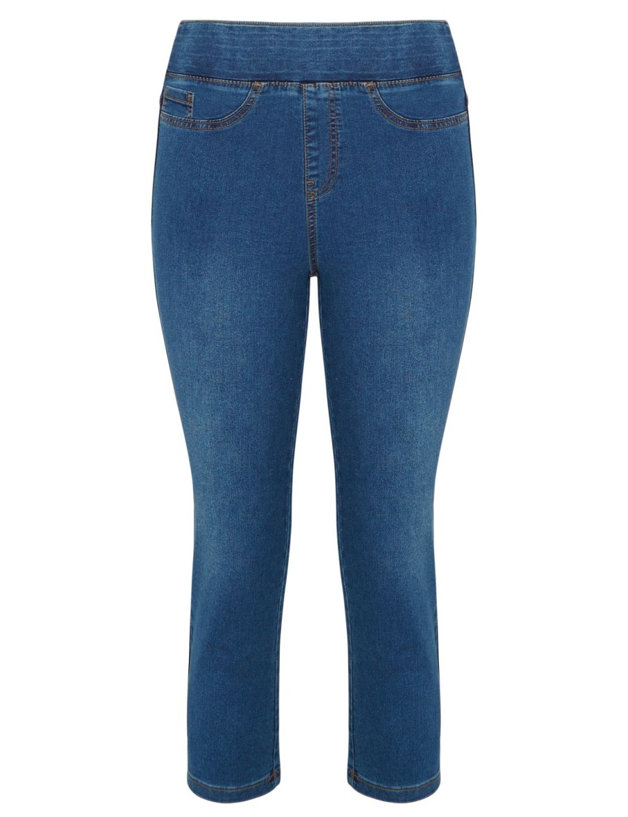 Bottoms WLane | W.Lane Stretch Crop Pull On Jeans