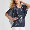 Tops NoniB | Angled Overlay Print Top