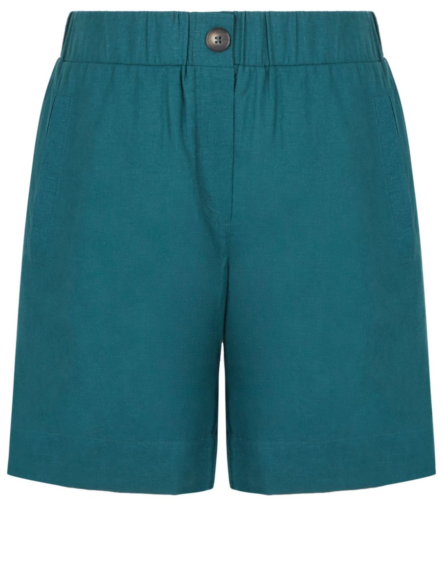 Bottoms Katies | Katies Linen Blend Pull On Shorts