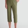 Bottoms WLane | W.Lane Linen Crop Pants