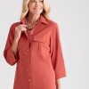 Tops NoniB | Noni B Pocket Detail Shirt