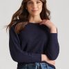 Knitwear Katies | Katies Cotton Blend 3/4 Sleeve Fine Rib Jumper