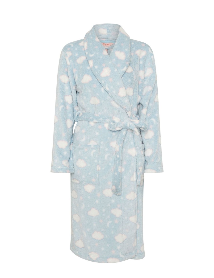 Sleepwear Millers | Millers Printed Coral Fleecy Robe