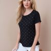 Tops NoniB | Noni B Short Sleeve Rib T-Shirt