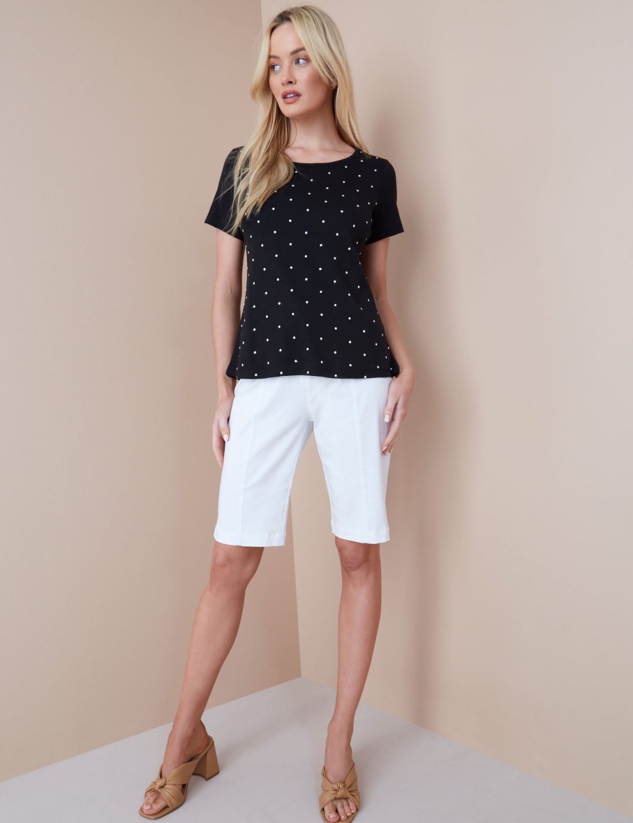 Tops NoniB | Noni B Short Sleeve Rib T-Shirt