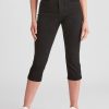 Bottoms Rockmans | Rockmans Crop Comfort Waist Jeans