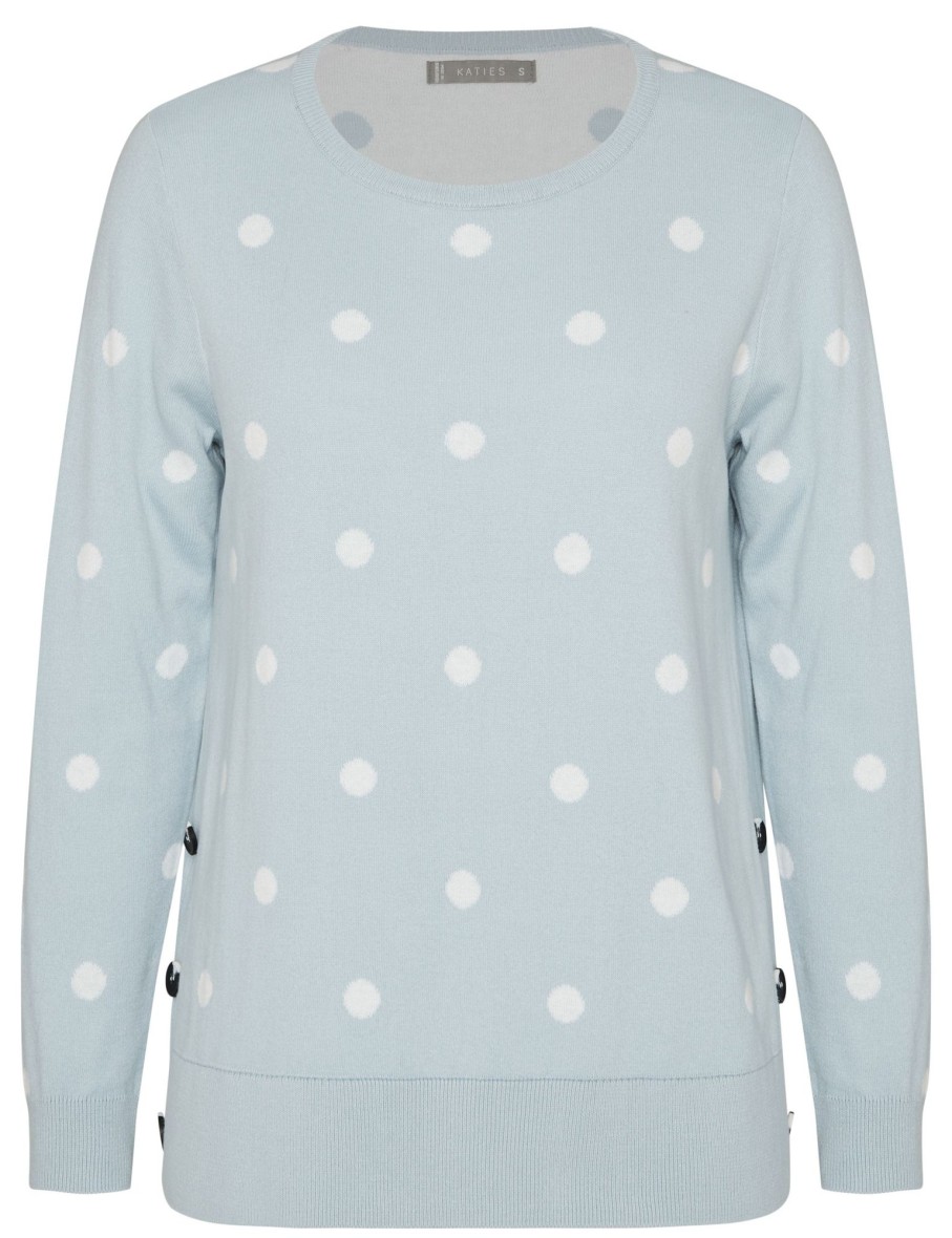 Knitwear Katies | Katies Cotton Button Trim Novelty Jumper