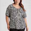 Tops Beme | Beme Extended Sleeve Mixed Media Top