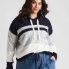 Knitwear Autograph | Autograph Knitwear Bracelete Sleeve Stripe Hoodie