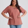 Tops Beme | Beme Eyelet Tie Side Top