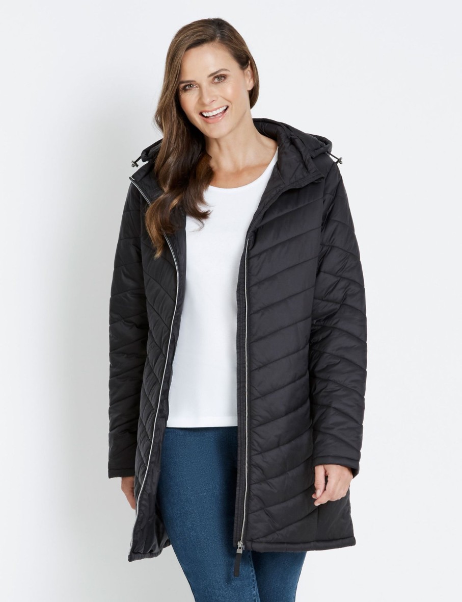 Outerwear Rivers | Rivers Longline Padded Jacket