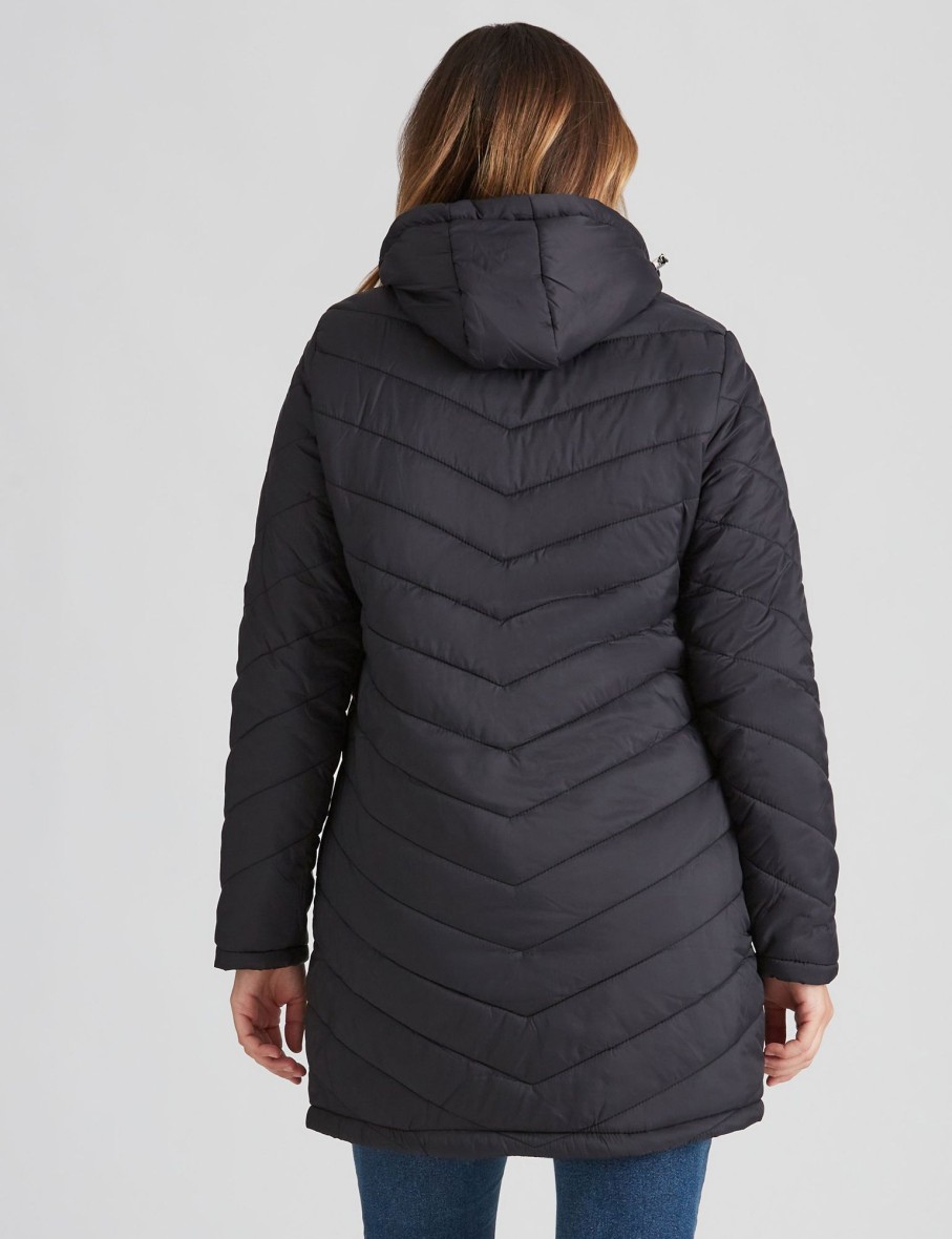 Outerwear Rivers | Rivers Longline Padded Jacket