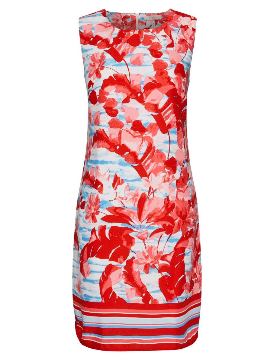 Dresses Millers | Millers Sleeveless Knee Length Lined Dress With Border Print