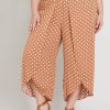 Bottoms Beme | Beme Crop Spot Wrap Pants