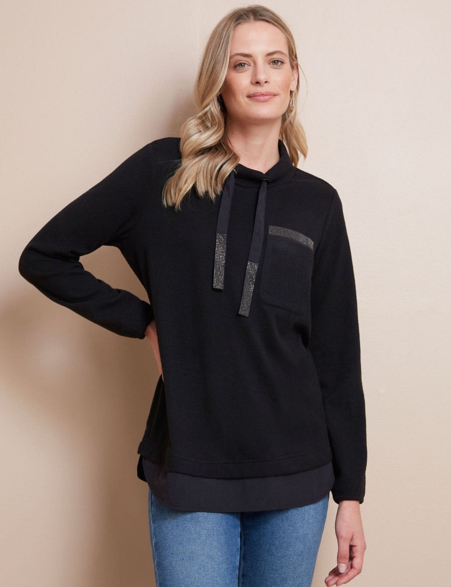 Knitwear WLane | W.Lane Hotfix Funnel Neck Jumper