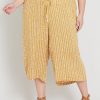 Bottoms Beme | Beme Wid Waist Wide Crop Pants