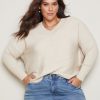 Knitwear Autograph | Autograph Knitwear Long Sleeve V Neck Rib Jumper