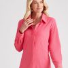 Tops NoniB | Noni B Knitwear Check Design Blouse